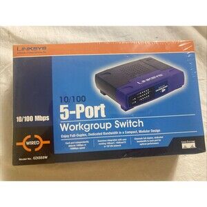 Linksys 10/100 Mbps 5-Pirt Workgroup Switch - EZXS55W